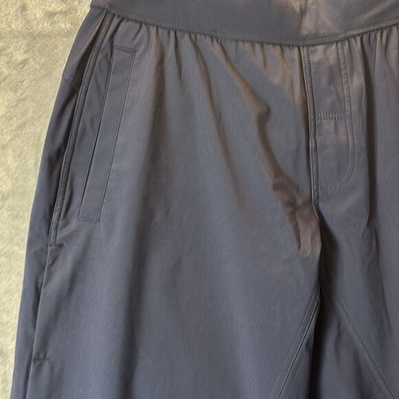 Lululemon Navy Wide Leg Comfortable Pants Zippered Vent Track Pants Size Large - Picture 6 of 13